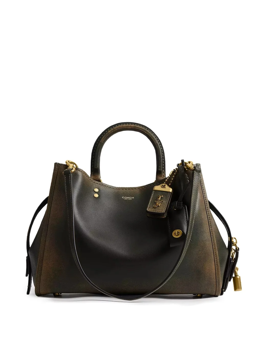 COACH Rogue Bag 31 In Green Loved Leather